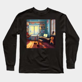 Music Dream Life of A Composer As a Musician Classic Guitarist Pianist Long Sleeve T-Shirt